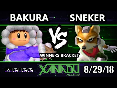 S@X 265 SSBM -  Bakura (Ice Climbers) Vs. TGG | Sneker (Fox) Smash Melee Winners Bracket