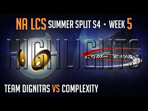 Dignitas vs Complexity Highlights All Kills LCS NA Summer 2014 Week 5 DIG vs COL S4 W5D2