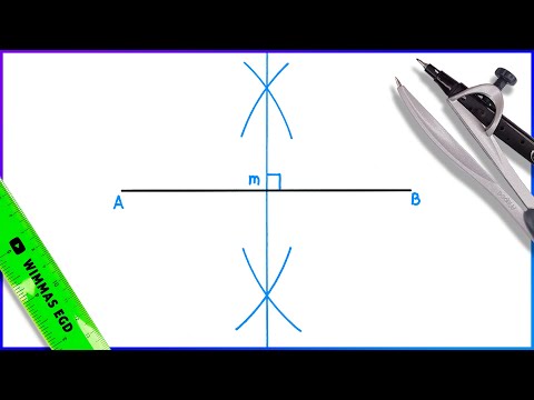 How to draw a Perpendicular Bisector of a line.