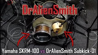 Video thumbnail for DrAlienSmith Subkick-01 vs Yamaha SKRM-100 Subkick Audio Test by DrAlienSmith
