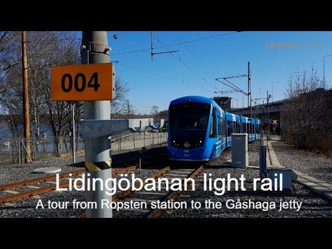 2018-04-13 THE LIDINGÖ TRAIN - We take the Lidingö train from Ropsten to Gåshaga jetty. [4K]