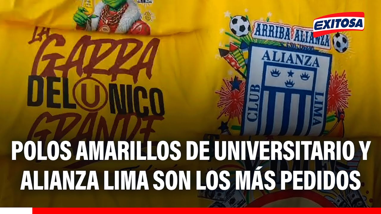🔴🔵 La Victoria: Polos amarillos de Universitario y Alianza Lima son los más pedidos para Año Nuevo