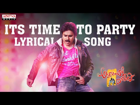 Attarintiki Daredi Songs With Lyrics - Its Time to Party Song - Pawan Kalyan - Samantha - DSP