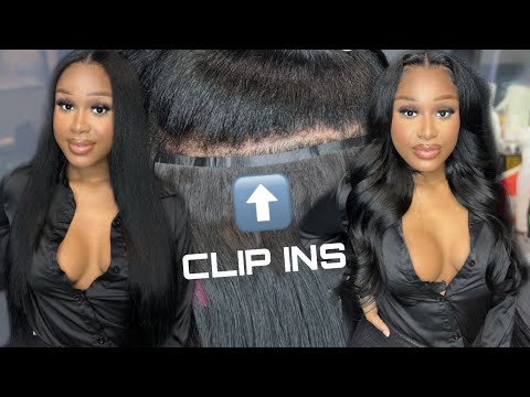 Seamless Clip Ins 🔥 | Clip In Extensions on Natural...