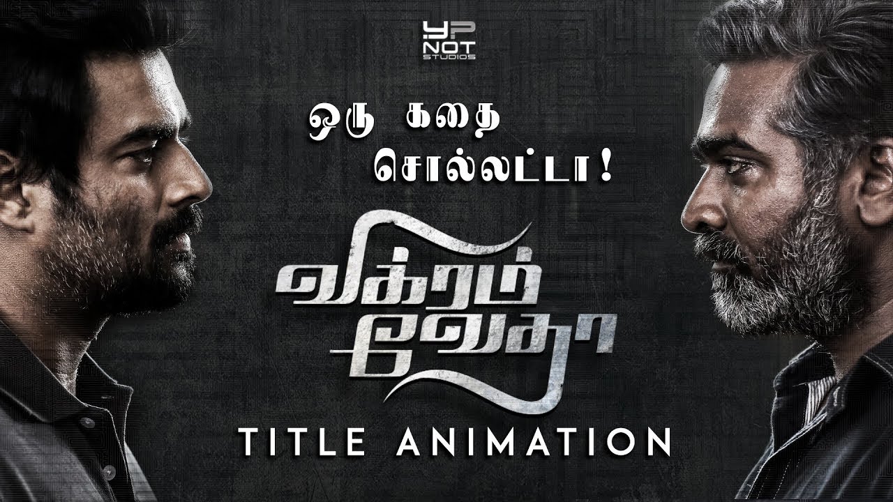 Vikram Vedha Tamil Movie Title Animation