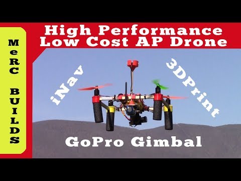 Affordable DIY GoPro Camera Drone with Gimbal, GPS Hold, RTH, iNav