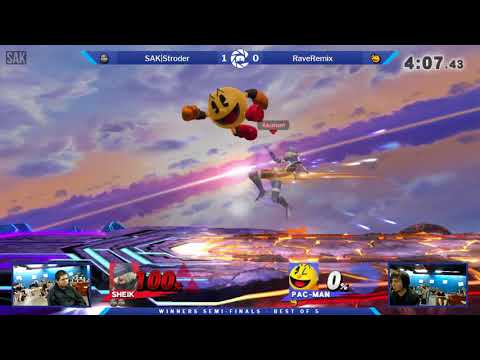 The Smash Lab 122 - Winners Semi-Finals - SAK|Stroder (Sheik) vs RaveRemix (Pac-Man)