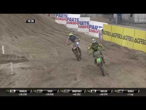 Antonio Cairoli passes Clement Desalle MXGP of The Netherlands 2016 - Assen - motocross