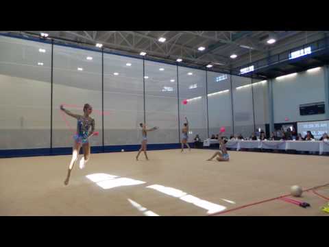 "3-ball 2-rope" by USA Rhythmic National Team (Senior Group, Connie Du etc.) in "2017 Challenge"