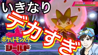 ポケモン剣盾　最初のジム戦　いきなりダイマックスかよ！