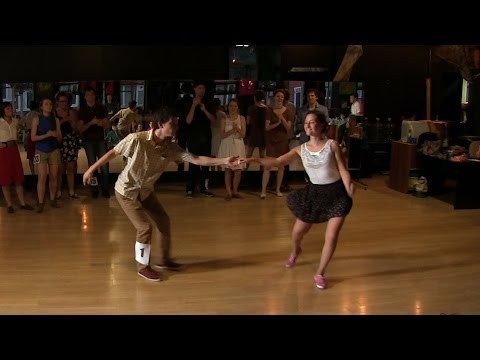 Ivan Pobeguts & Maria Filippovа - ProAm Finals of Lindy Hop JnJ at Crazy Tea Party