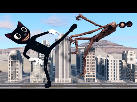 Cartoon Cat vs Siren Head - Animation Horror Short Film | Siren Head & Cartoon Cat Fighting