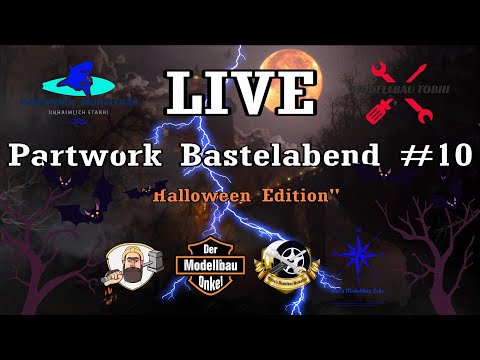 [LIVE] Partwork Bastelabend #10 - Halloween Edition!
