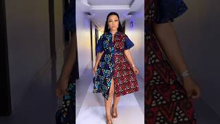 Stunning Short Ankara Shift Dress #zamakalefashion #africafashion #fashion #fashion #africafashion