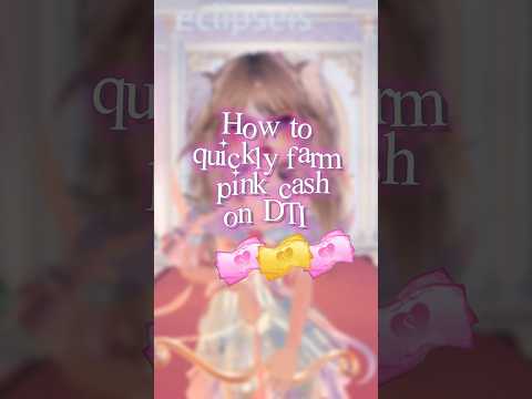 🤑 How to quickly farm pink cash on DTI! 💸 #dresstoimpress #dti #roblox #shorts