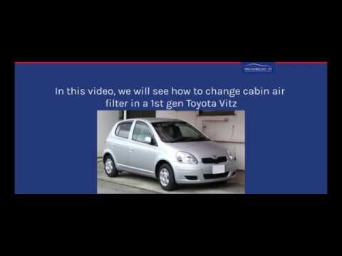 Changing Toyota Vitz Cabin Filter