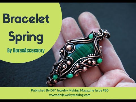 How to make this bracelet spring using wire jewelry technique!