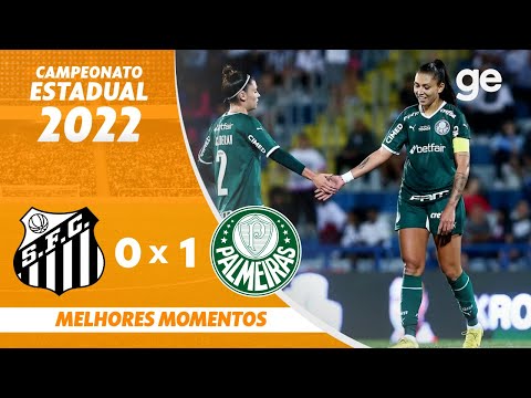 Gols e lances de Santos x Palmeiras