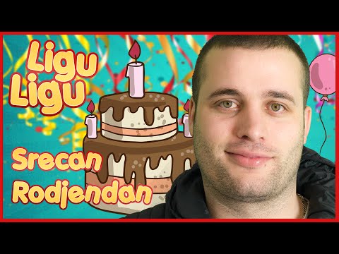 SERBIAN - SRECAN RODJENDAN ★ LIGU LIGU ★ Decije pesme / Pesmice za decu  / SerbianGamesBL Pesme