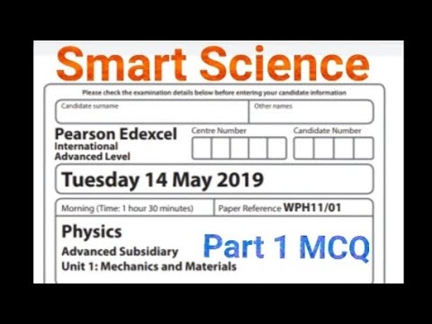 Edexcel IAL Physics New Spec unit 1 2019 June  MCQ Discussion