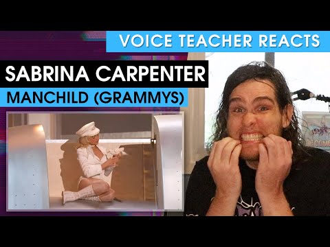 BIRD??? Sabrina Carpenter - Manchild (Grammys) - Voice Teacher Reacts