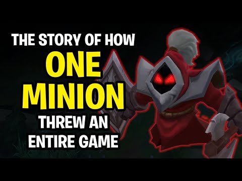 The Story of How a Single Minion Threw a Game of League of Legends...