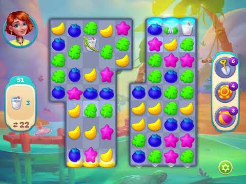 Hawaii Match-3 Mania - Level 51 - No Booster - FULL STORY - CaroGamesNL - *NEW GAME*