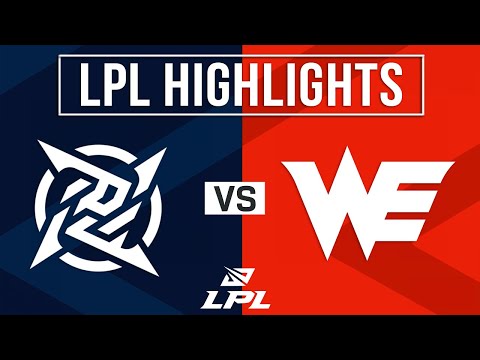 NIP vs WE Highlights ALL GAMES | LPL 2026 Split 1 | Ninjas in Pyjamas vs Team WE