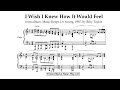 Billy Taylor - I Wish I Knew How It Would Feel from: Music Keeps Us Young, 1997 (transcription)