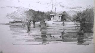 Pencil drawing Boat