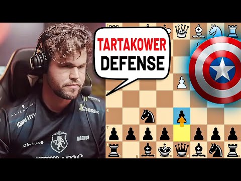 Magnus Destroys a GM with the Tartakower Defense!