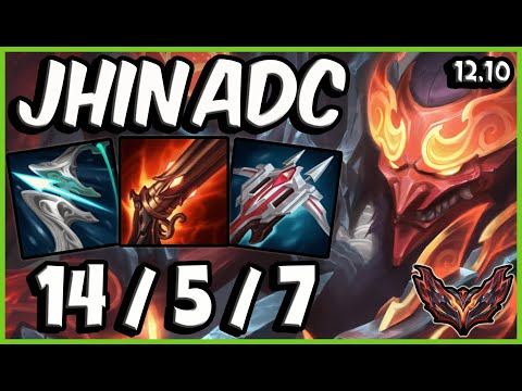 Jhin ADC vs Caitlyn / Korea Grandmaster / Patch 12.10 / Season 12 [ 14 / 5 / 7 ] ✅