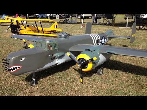 Giant Scale Top Flite North American B-25 Mitchell WWII Bomber RC Plane at Warbirds Over Whatcom