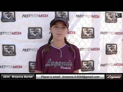 2024 Breanna Bartek 3.8 GPA Lefty Slapper Outfielder Softbal Skills Video - Norcal Legends