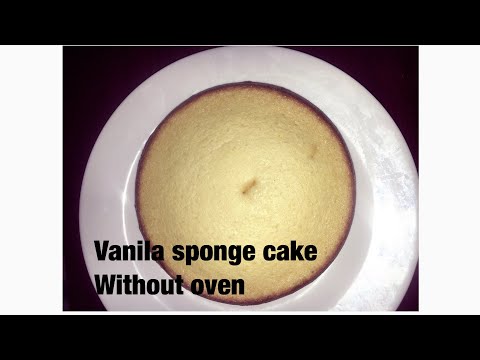 Easy Recipe Of Vanilla Sponge Cake/vallare Ellupathil Thenne Oven Illathe Undakki Edukka🎂