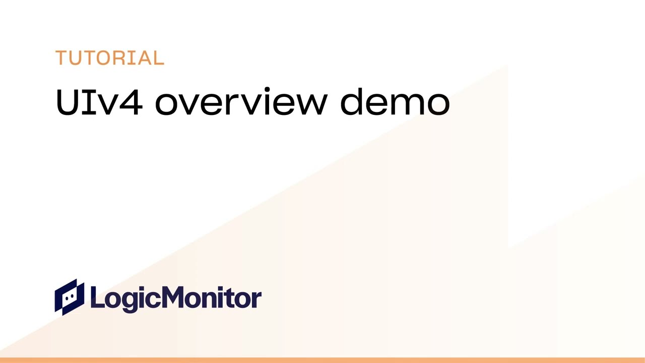LogicMonitor Envision Platform UIv4 Overview Demo