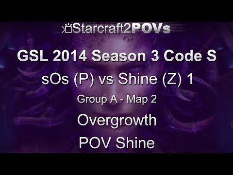 SC2 HotS - GSL 2014 S3 Code S - sOs vs Shine 1 - Ro32 Group A - Map 2 - Overgrowth - Shine