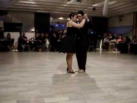  Federico Naveira  and  Ariadna Naveira  are  dancing  to  the  tango  "  Araca La Cana  "
