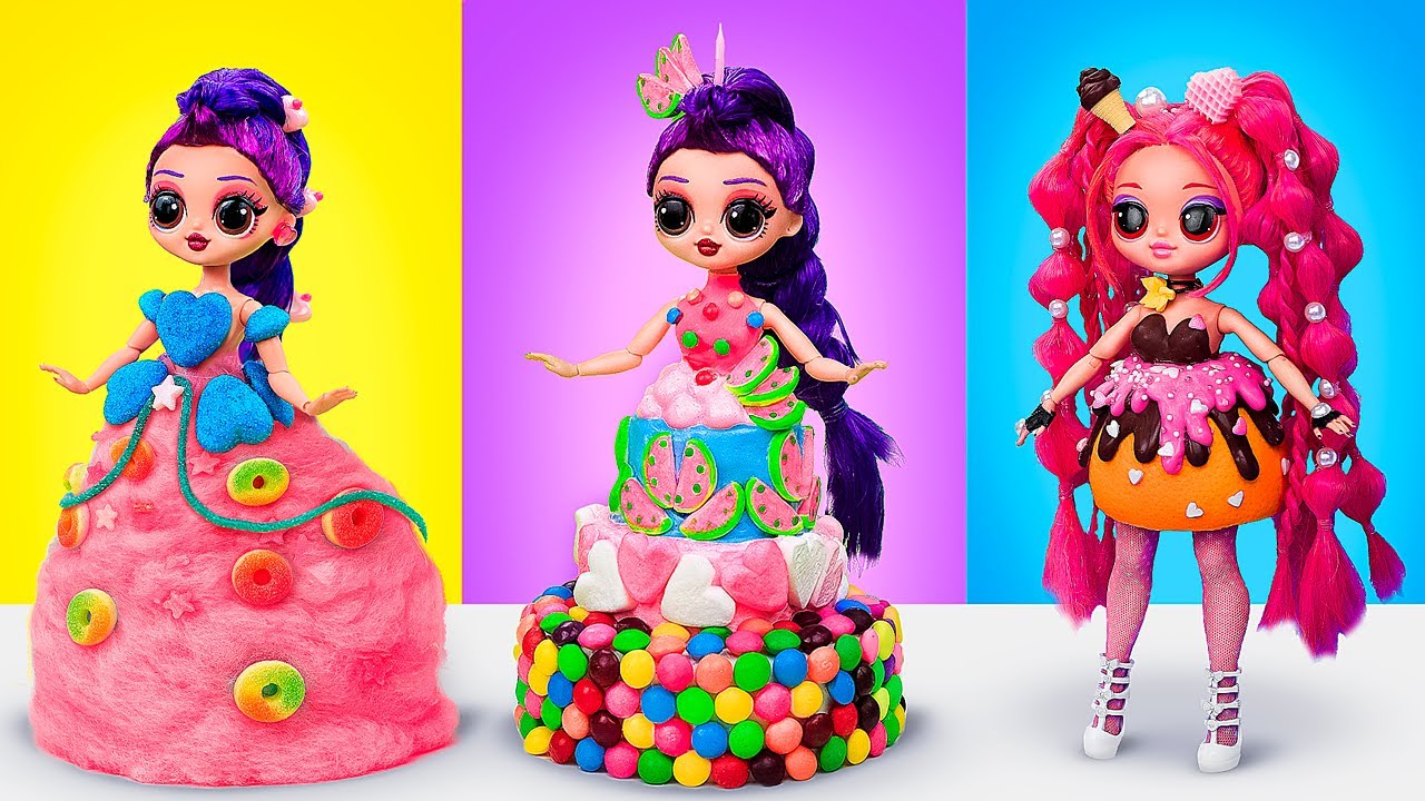 K-POPデーモンハンタースタイルの6つの食べ物DIY！ドールのためのクラフト