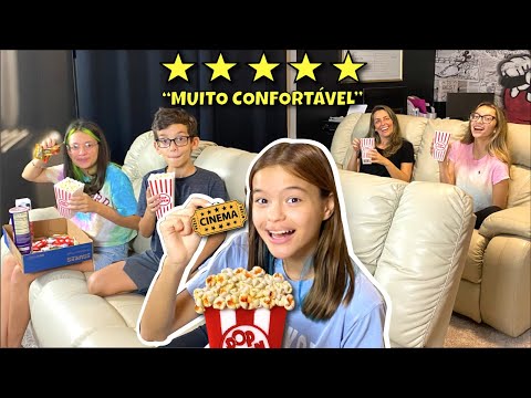 TRANSFORMEI MINHA CASA EM UM CINEMA 5 ESTRELAS !! FT. Family Fun 5!!