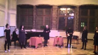 Free Tallinn Trio & Voice Impro Quartet in Blackhead House in Tallinn, 22.02.2013