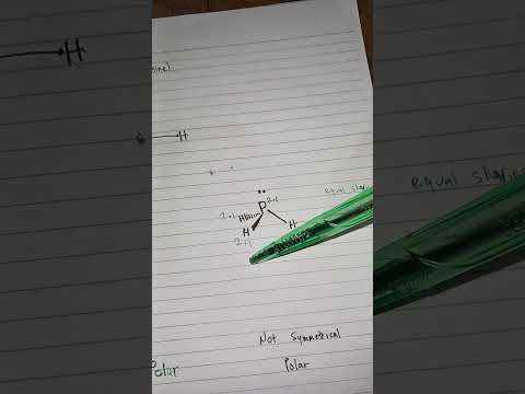 Gen. Chemistry 1| PH3 (Phosphine) Dot  Lewis Structure, VSEPR, & Polarity