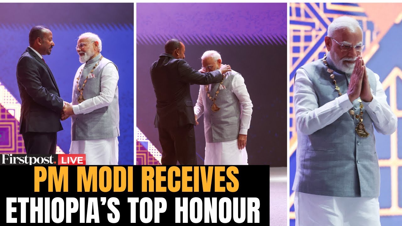 LIVE: PM Modi Becomes First World Leader to Receive Ethiopia’s Great Honour Nishan | Addis Ababa