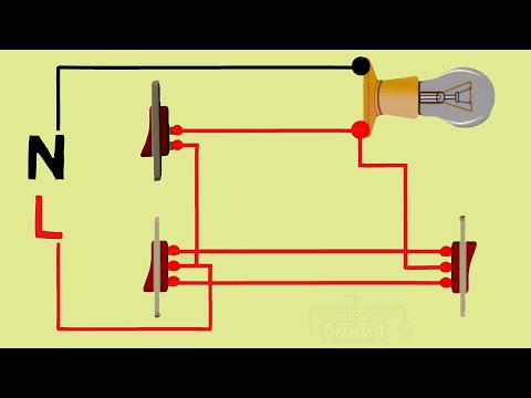 Electric Series line testing board connection animation video