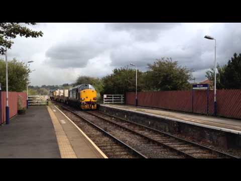 37602-37606 6c51 Sellafield-Heysham nuclear Flask train. Bare Lane 21st August 2014