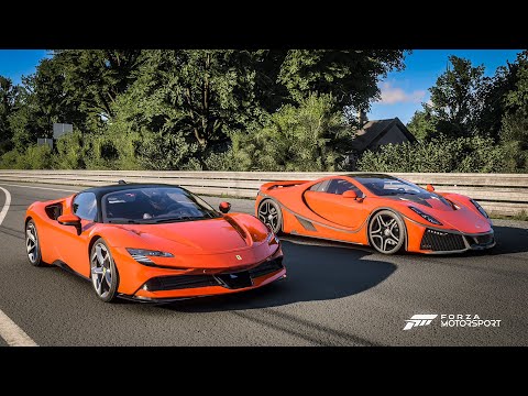 Forza Motorsport Drag Race: GTA Spano vs Ferrari SF90 Stradale