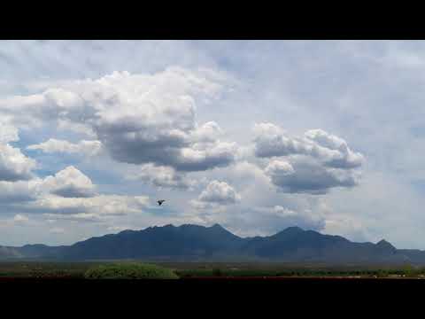 Timelapse video of cumulus clouds growing over the Santa Rita mountains in Green Valley 05302020