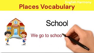 Places Vocabulary With Sentence| Daily Use English Sentences | English Speaking Practice