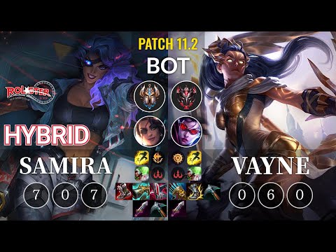 KT HyBriD Samira vs Vayne Bot - KR Patch 11.2