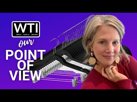 ZOBER Skirt Hangers with Metal Clips - WTI product video review
